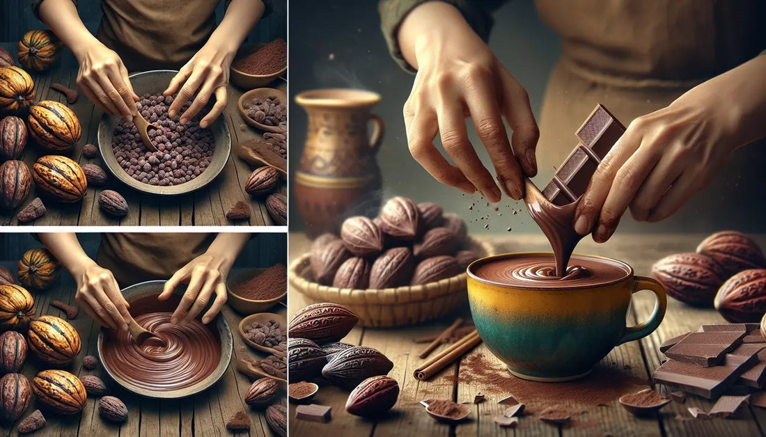 The Art of Crafting Rich Hot Chocolate from Organic Cocoa Balls